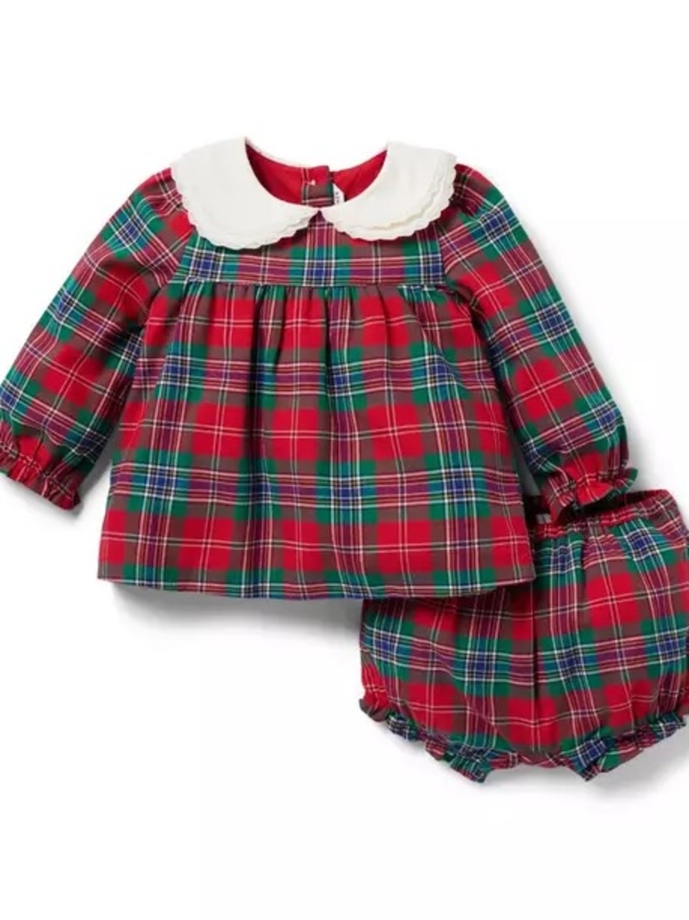 Janie and Jack The Tartan Plaid Holiday Matching Set 12-18 Months